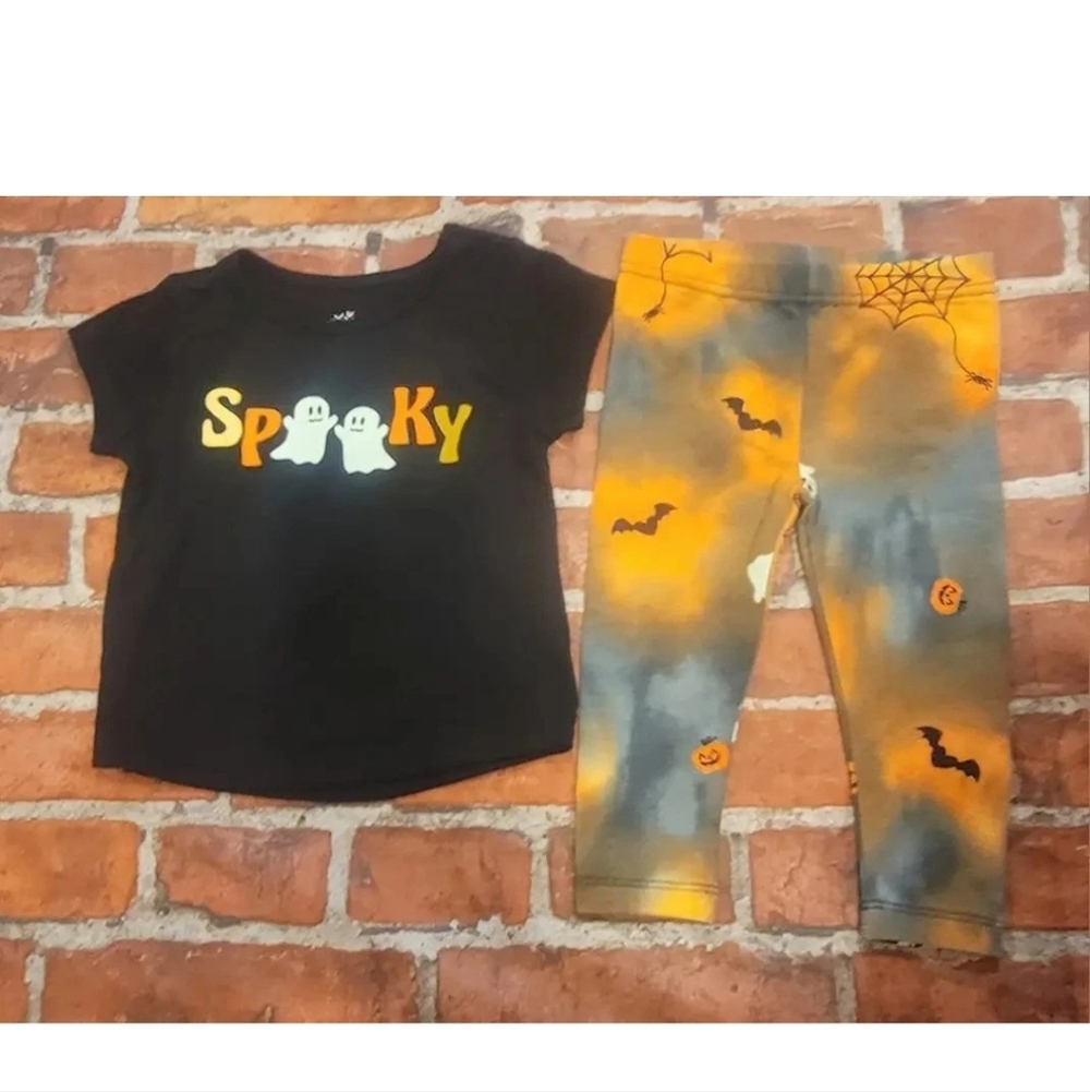 Celebrate Girls Spooky Ghost Bat Set 12 Months New Halloween